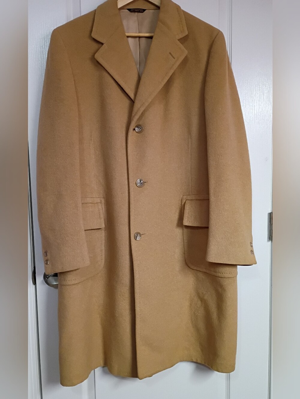 60's Mongolian Camel Hair Overcoat Made In USA